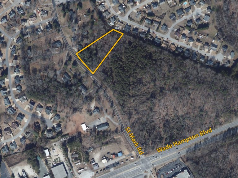 real estate auction. deveopment parcel on St Mark Rd, Taylors, SC