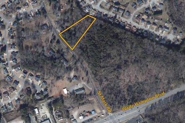 real estate auction. deveopment parcel on St Mark Rd, Taylors, SC